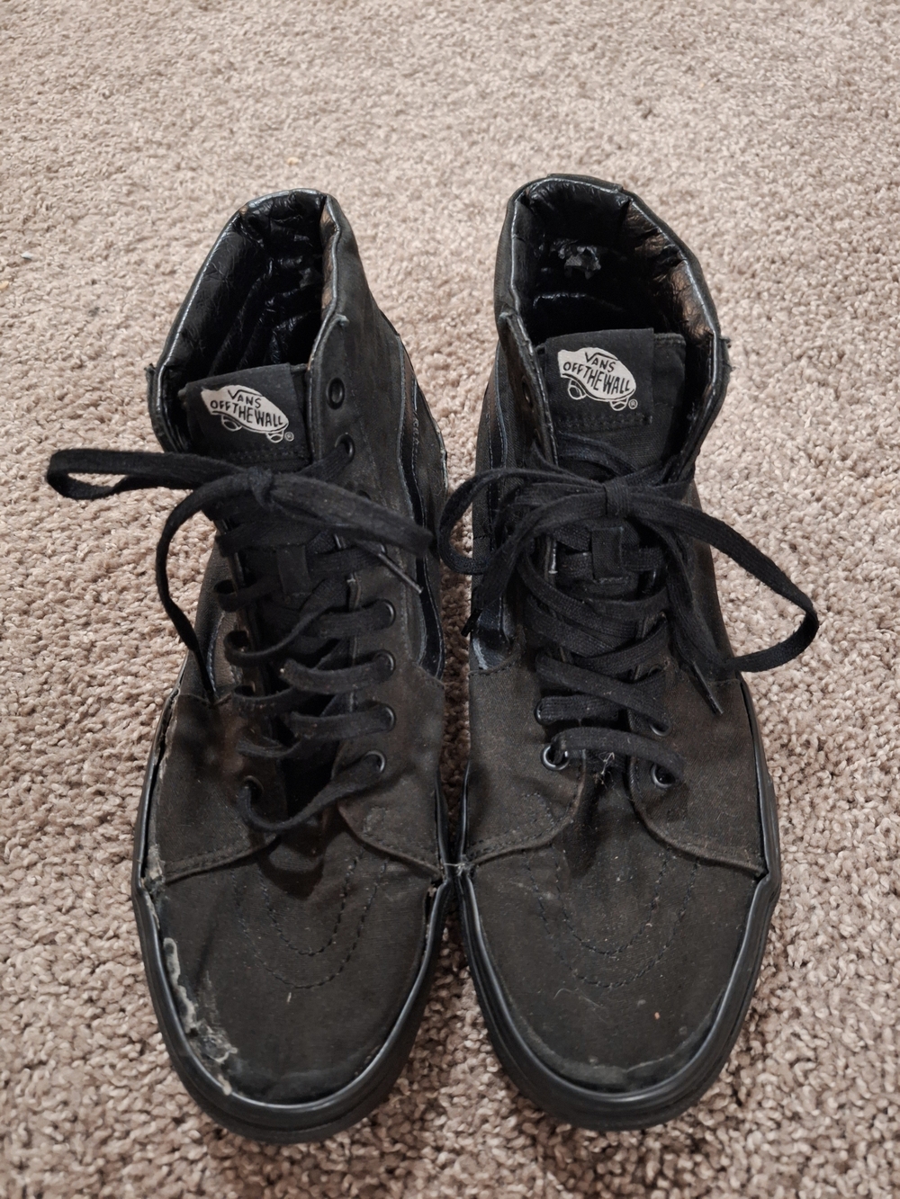 Vans Black High-Top Canvas Sneakers